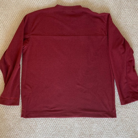 Royal Robbins long sleeve v-neck fleece pullover red large - Picture 11 of 15